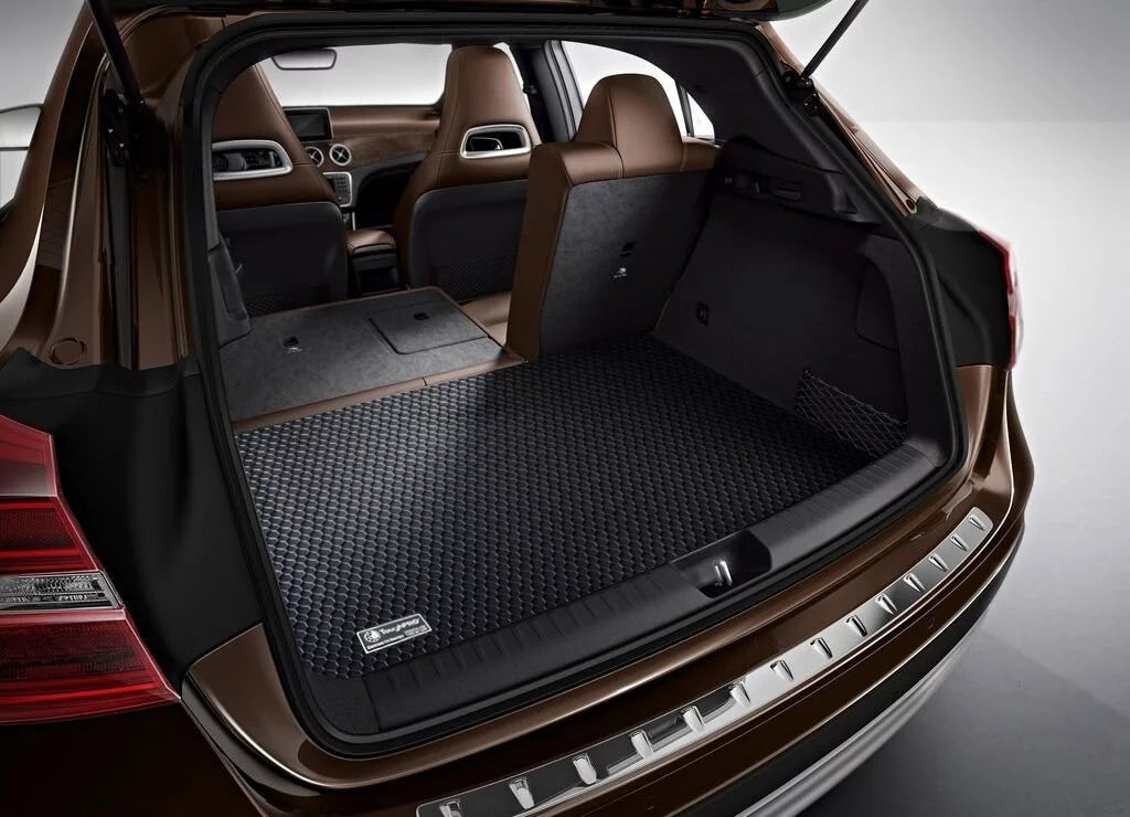 ToughPRO - Trunk Mat suitable with  Camry - All climate Heavy Duty (Made in USA) - Black Rubber - 2016