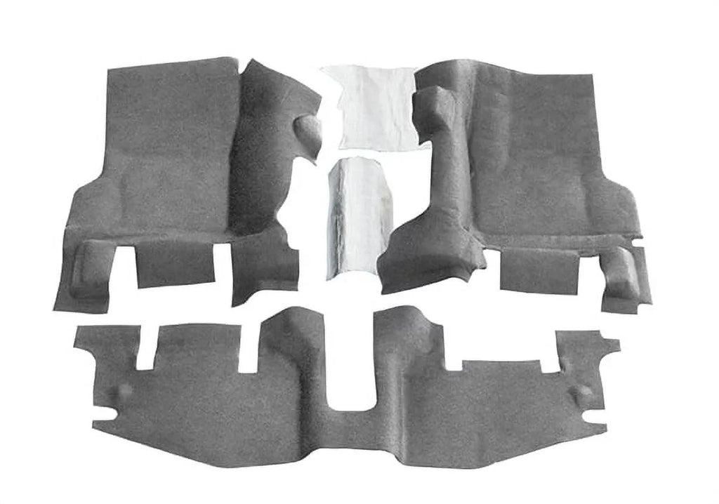 BedRug by RealTruck BTTJ97F Jeep Bedtred 97-06 TJ/LJ Front 3Pc Flr Kit (W Cntr Cnsl) - Ht Shlds matching with select: 1997-2005 Jeep Wrangler / TJ, 2006 Jeep Wrangler / TJ X