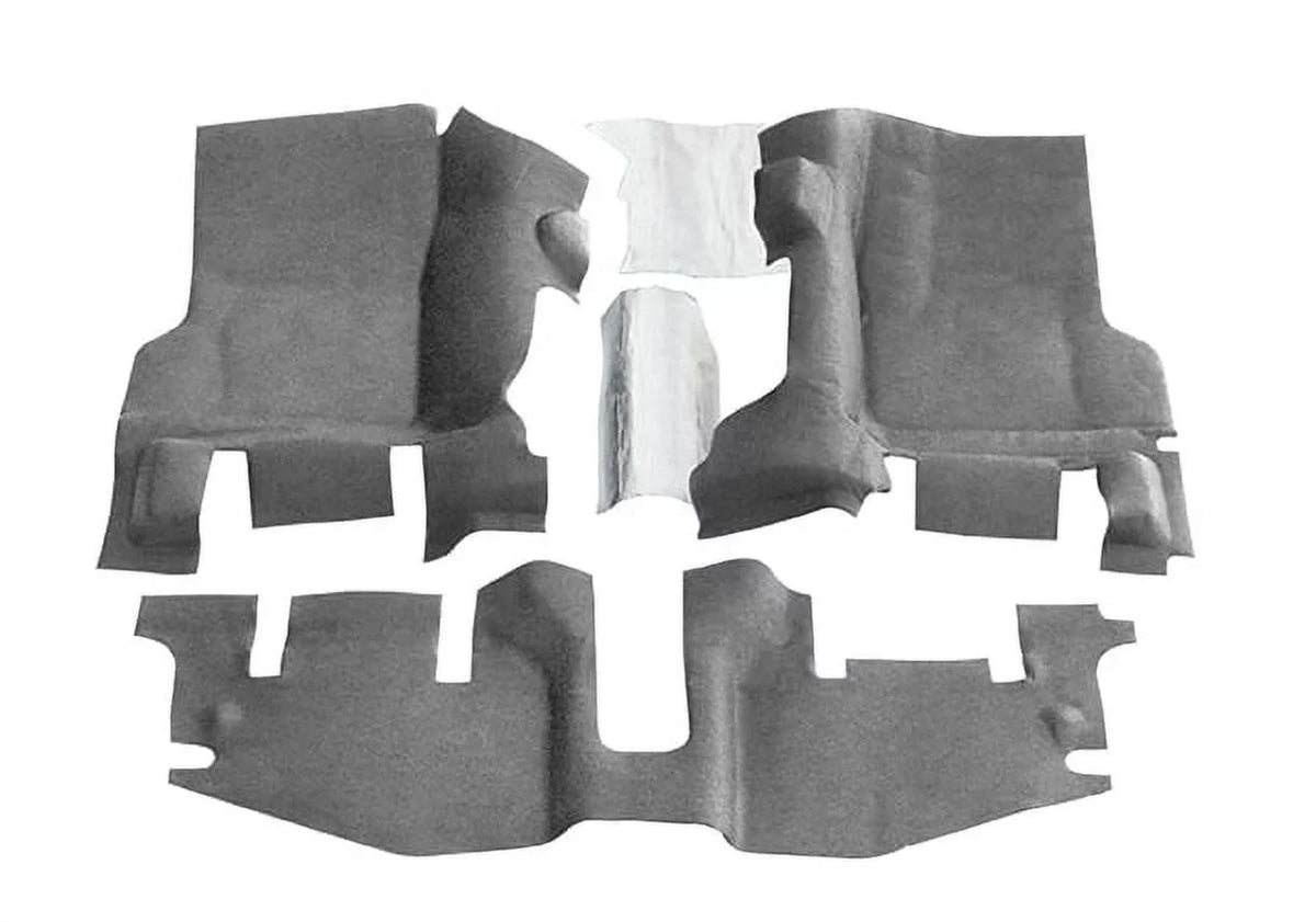 BedRug by RealTruck BTTJ97F Jeep Bedtred 97-06 TJ/LJ Front 3Pc Flr Kit (W Cntr Cnsl) - Ht Shlds matching with select: 1997-2005 Jeep Wrangler / TJ, 2006 Jeep Wrangler / TJ X