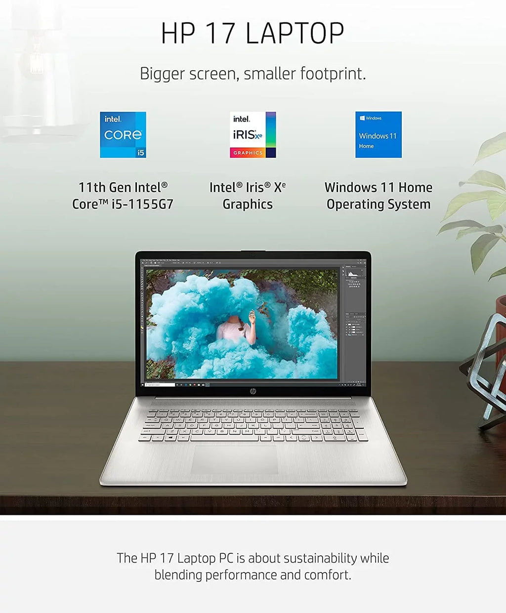 Pavilion 17.3-inch IPS FHD Laptop (2022 Model),  Core i5-1155G7 (Beats i7-1165G7),  Iris Xe Graphics, 12GB RAM, 512GB PCIe SSD, Backlit Keyboard, Long Battery Life, Webcam, Win11