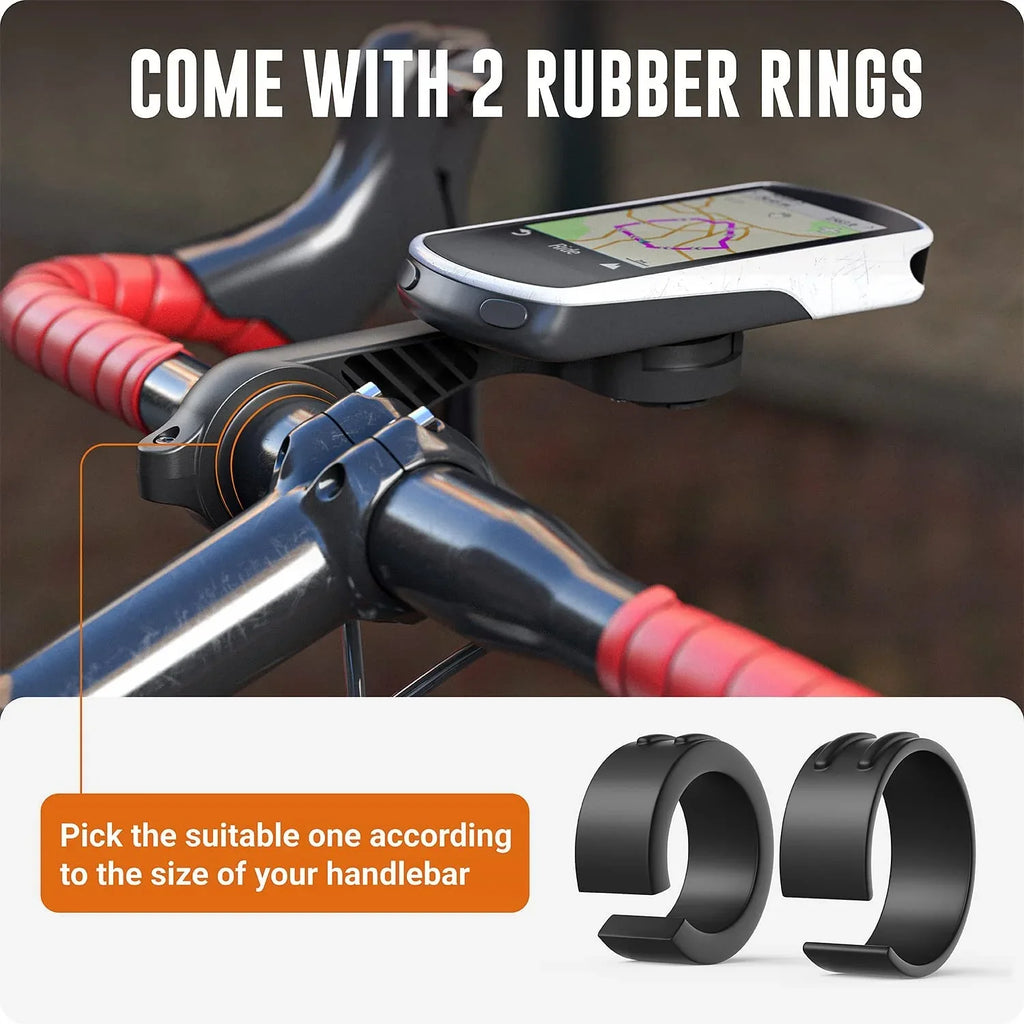 Flush Out Front Mount and Quarter-Turn to Friction Flange Mount Adapter matching with Garmin Edge GPS Bike