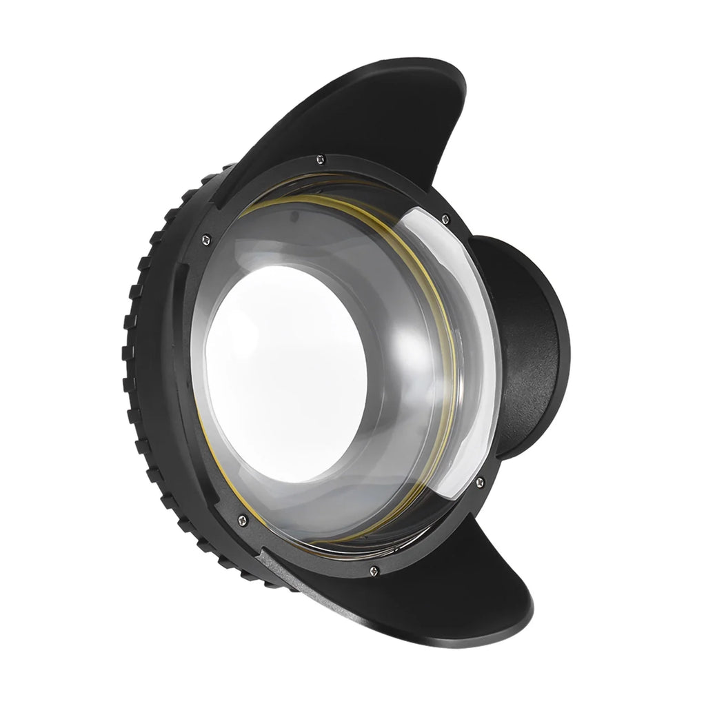 MEIKON Dome Port,Shade wrap 60m/ Lens Port Case shield 60m/ 197ft Wide Lens Port Round Adapter Camera Case Shade wrap Port Case Shade 197ft Waterproof 67mm Fisheye Wide Lens 60m/ 197ft Waterproof