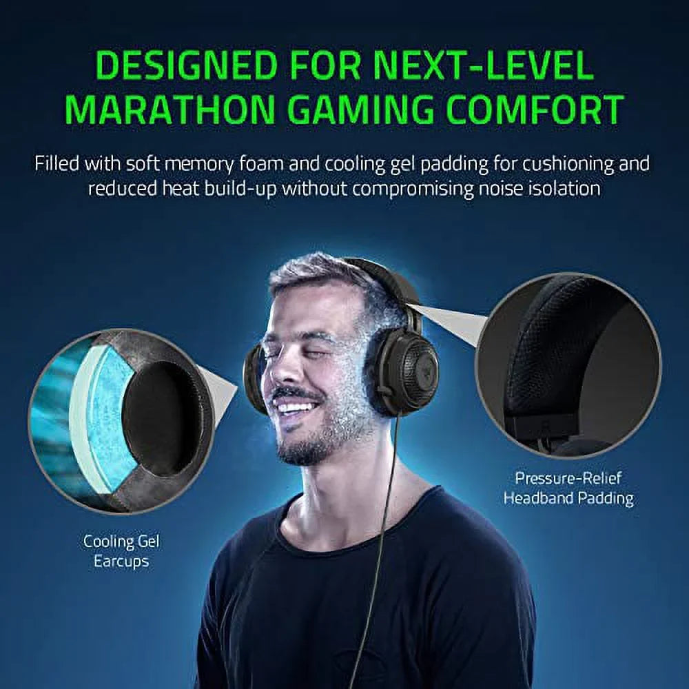Kraken Tournament Edition THX 7.1 Surround Sound Gaming Headset  Retractable Noise Cancelling Mic - USB DAC -  For PC  PS4  PS5  Nintendo Switch  Xbox One  Xbox Series X &amp; S  M