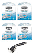 appropriate Razor + Schick Quattro Titanium Refill, 8 Ct (4 Pack)