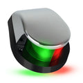 Five Oceans ship Navigation Lights - LED Bow Light, Navigation Lights for Boats LED Red and Green, vessel Lights Navigation Horizontal Mount Bi-Color Light, 12V, USCG Rules 2NM - FO4429