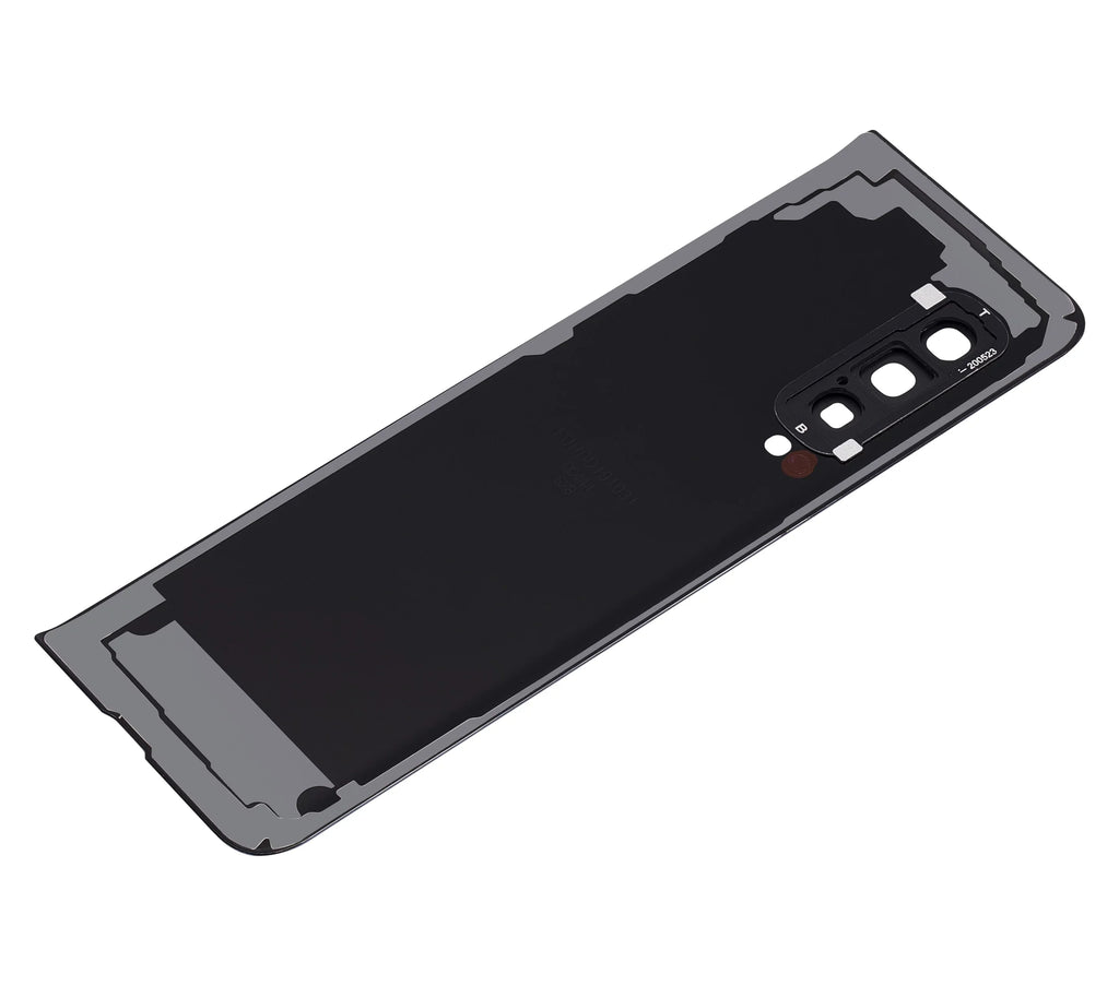 Replacement Back wrap Glass With Camera Lens matching For  Galaxy Fold 4G (F900) (Aftermarket Plus) (Cosmos Black)