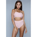 BeWicked  Women Chanity Swimsuit, Pink - Extra Large - 2 Piece