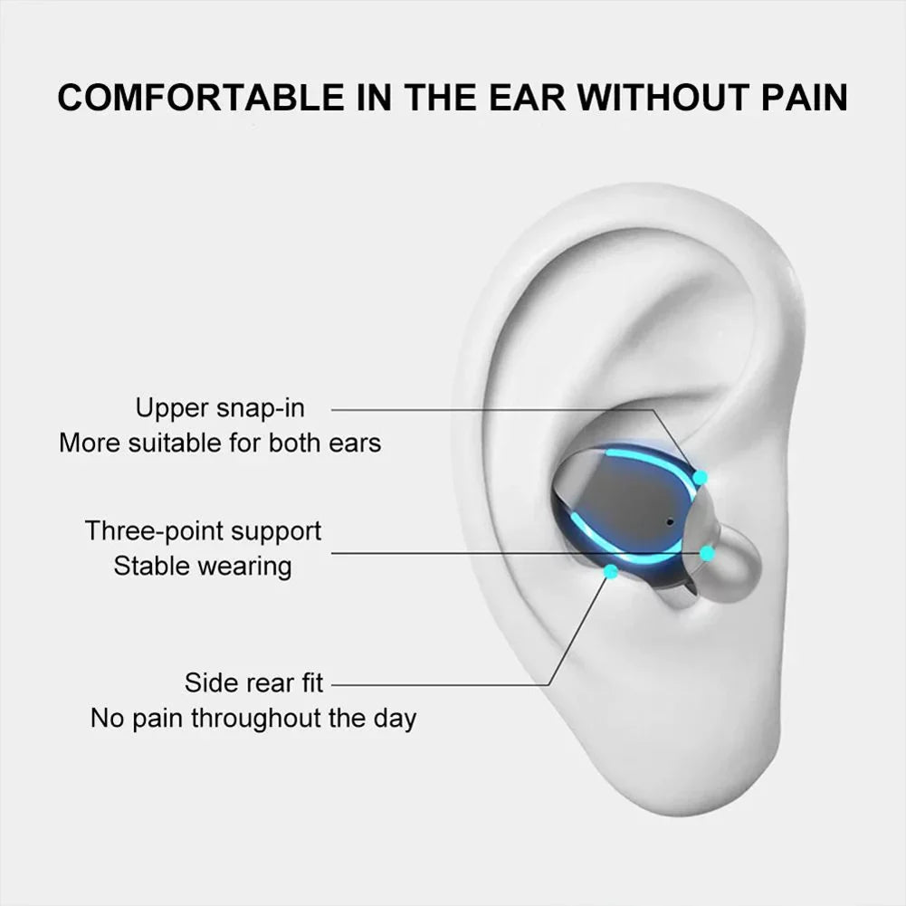 Wireless TWS Headphones for  Galaxy A23 5G Phone - Earbuds Earphones True Wireless Stereo Headset Hands-free Mic X6B suitable With Galaxy A23 5G Model