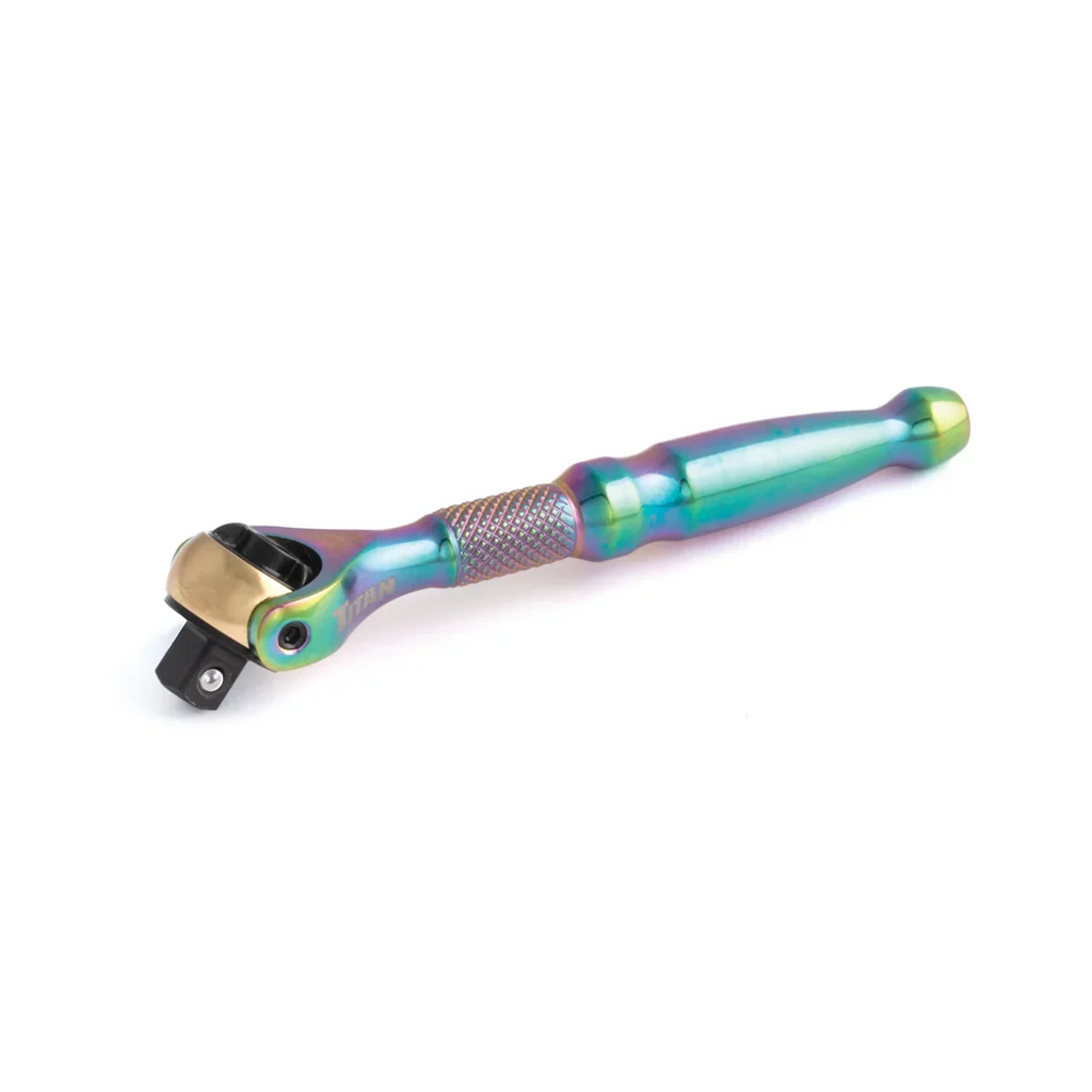 Drive Titanium Swivel Head Micro Ratchet. Titan 1/4 in
