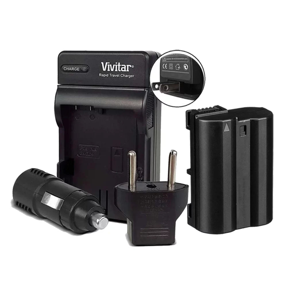 Vivitar Replacement Rechargeable Battery for  EN-EL15c + MH-25 Replacement Battery Charger