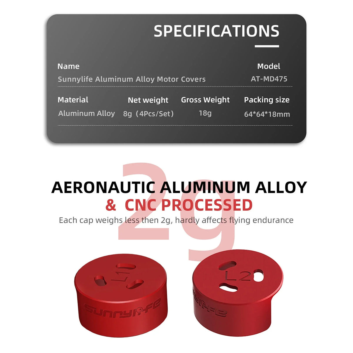4Pcs Aluminum Motor wrap Protective Accessories for DJI Avata Drone Protection