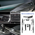 For  X6 F16 2015 2016 2017 2018 Black Interior protector Trim  5D Carbon Fiber （For left-hand drive vehicles）