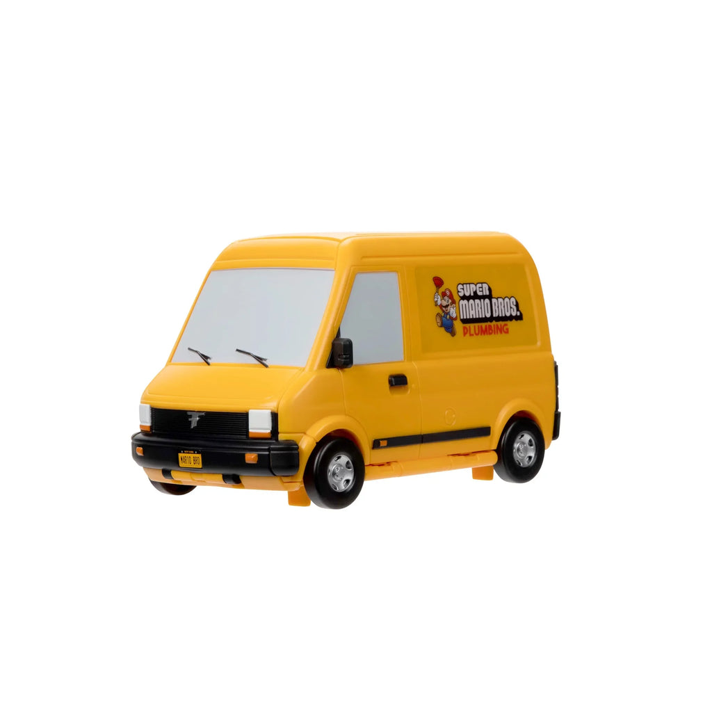 Movie Yellow Van Playset Opens to Reveal Movie Moment with 1.25 inch Action Figure Children 3 to 8. Super Mario Bros