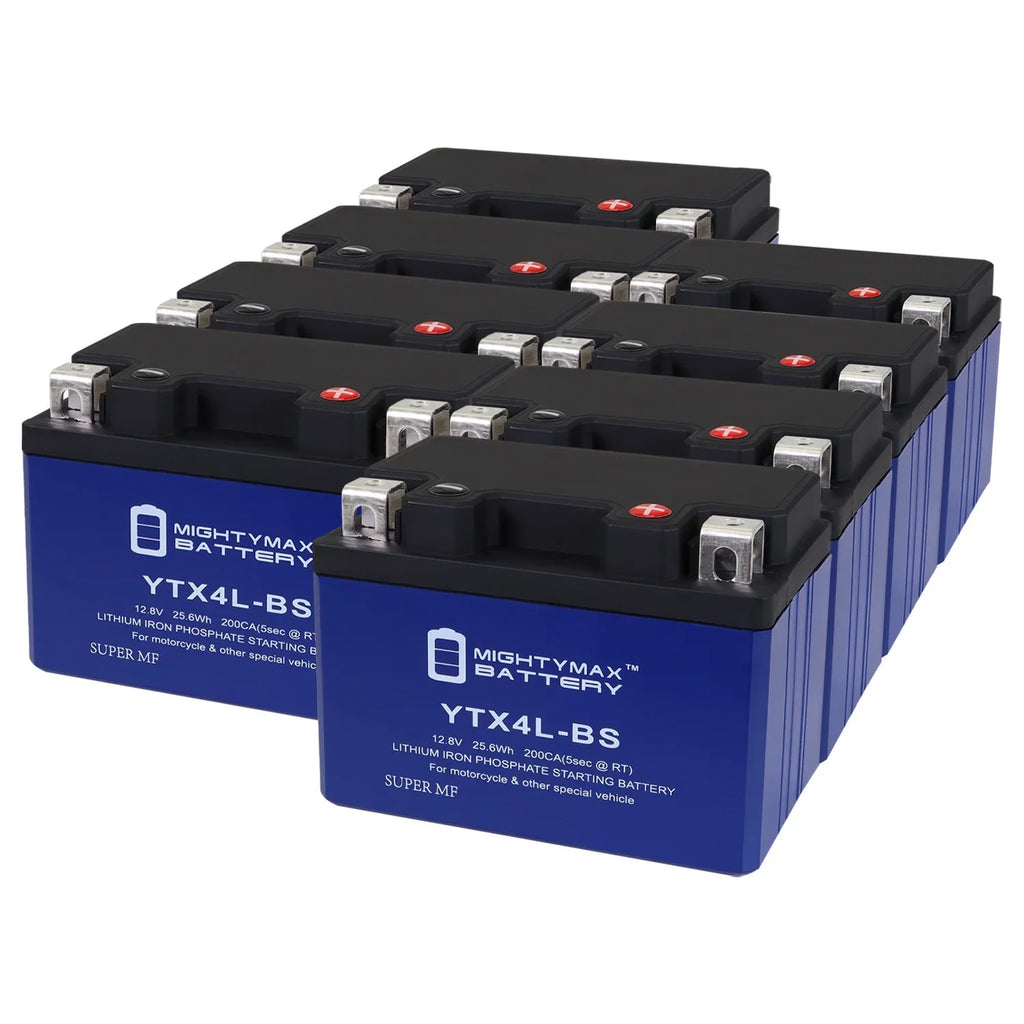 YTX4L-BS Lithium Replacement Battery suitable with Sea-Doo YTX4L-BS GSX 96-00 - 8 Pack