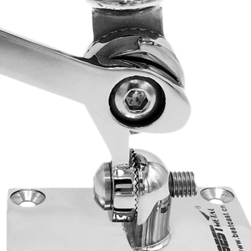 Stainless Steel Marine Radio VHF Adjustable Ratchet Base Mount for Inflatable ship Kayak Dinghy