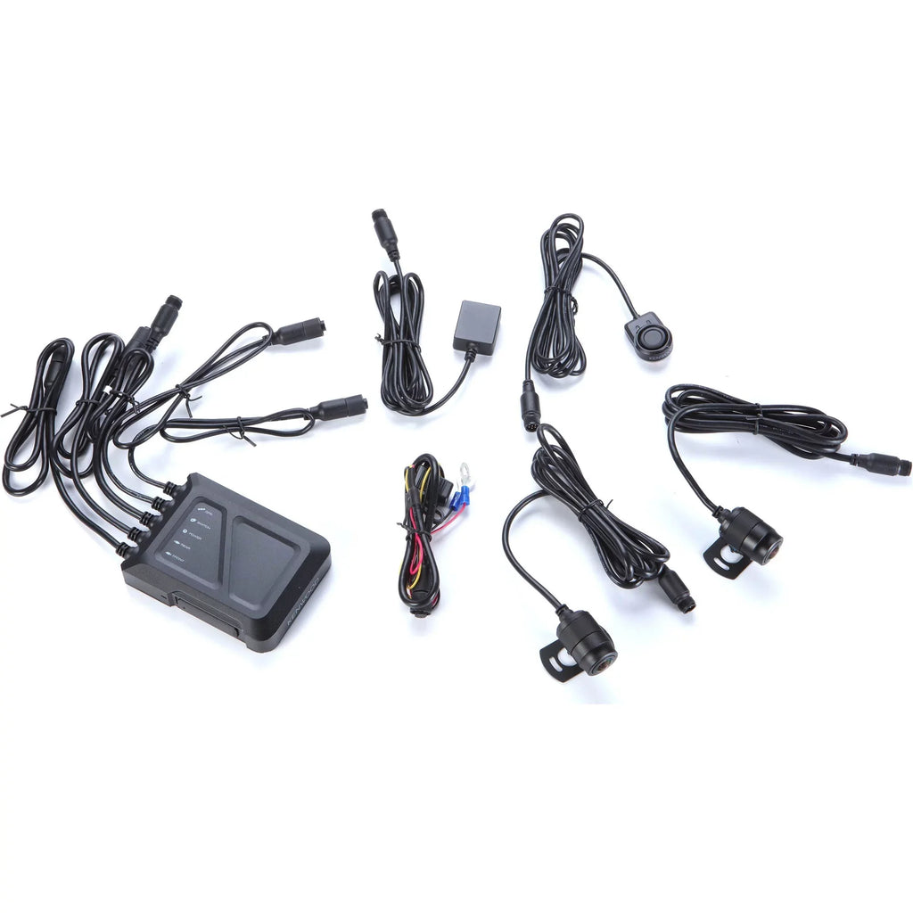 Kenwood STZ-RF200WD Motorsports HD Dash Cam with GPS and Rear-View Camera with 2 Kenwood STZ-RFCC300 9ft (3m) Extensional Cables