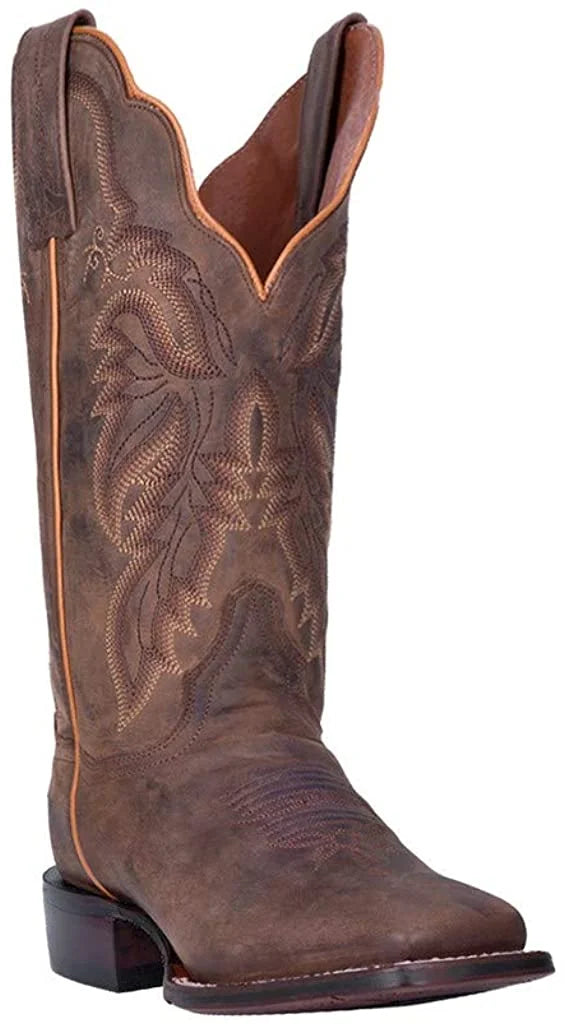 Dan Post Womens Western Boot Wide Square Toe Brown 8 W