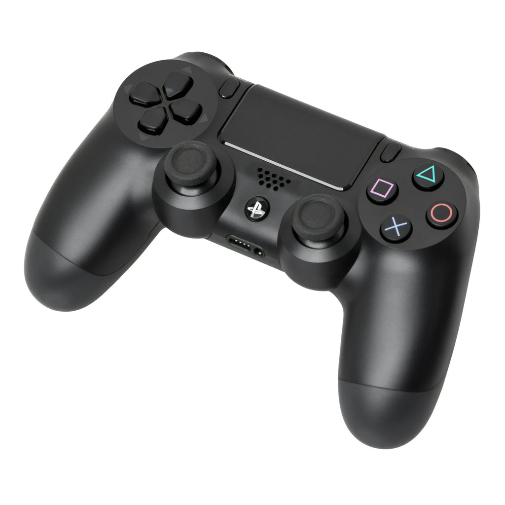 PlayStation 4 500GB Gaming Console Black with Charging Dock Headset 2 Controller Bolt Axtion Used
