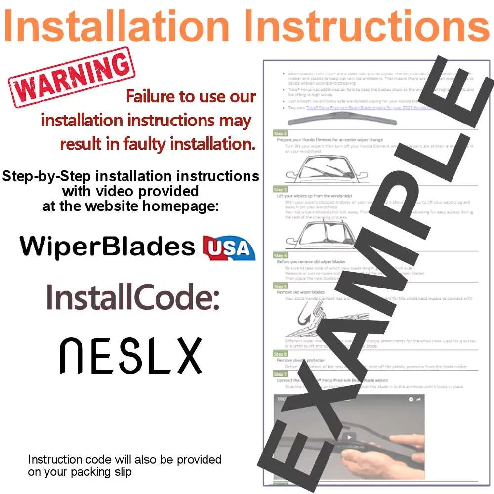 2019 Cadillac XT5 Base Beam Wiper Blades Wipers WBUSA (Set of 3) w/Rear Wiper