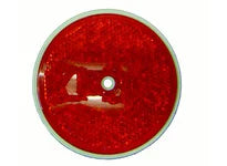 Reflector - Center Hole Mount - Red (300 Pack). Cortina 13-099-32 3-3/8" Dia