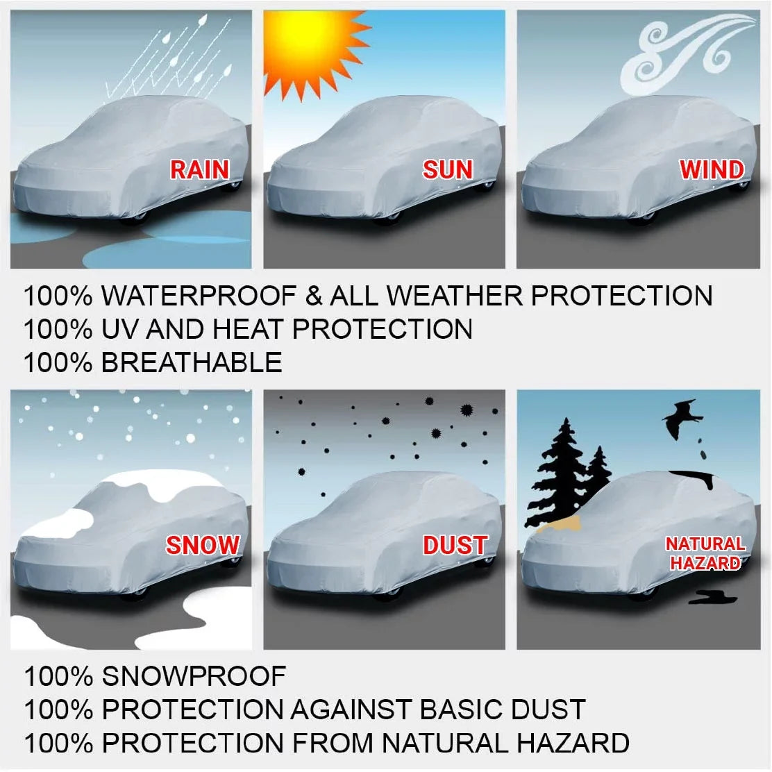 Custom Car protector Fits: [Oldsmobile Delta 88 4-Door] 1986-1991 Waterproof All-climate
