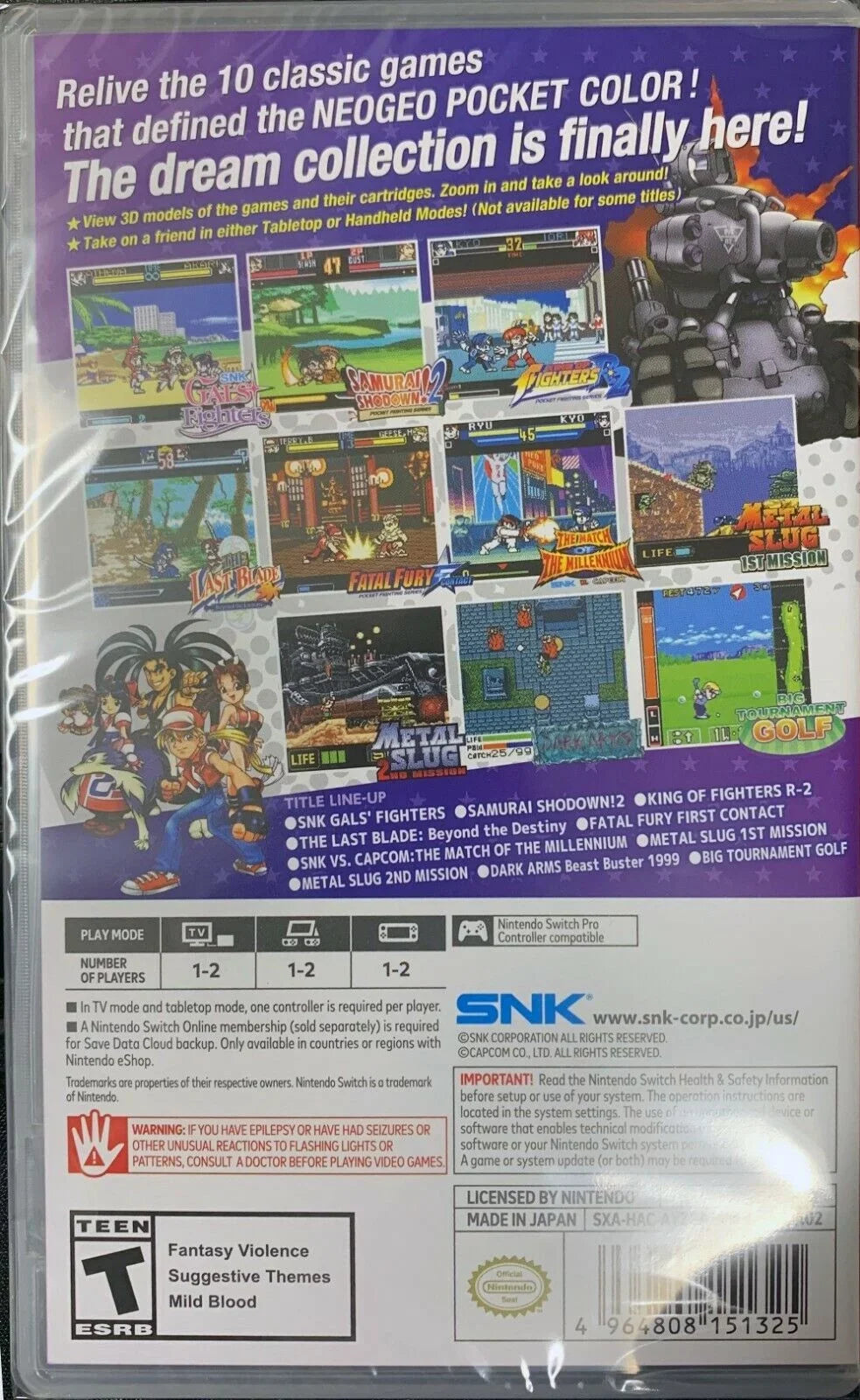 Switch Neogeo Pocket Color Selection Vol 1