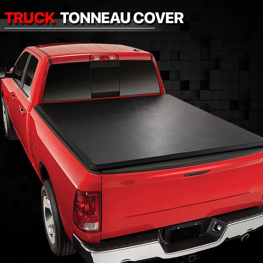 Short Bed Tonneau shield 6.5Ft Soft Tri-Fold Fleetside for 02-09 Ram 1500/2500 Fits select: 2006-2008 DODGE RAM 1500, 2003-2009 DODGE RAM 2500