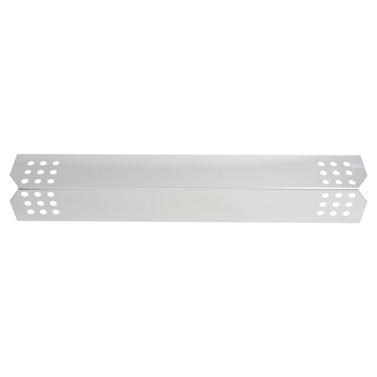 2-Pack BBQ Grill Heat Shield Plate Tent Replacement Parts for Jenn Air 720-0709B - appropriate Barbeque Stainless Steel Flame Tamer, Flavorizer Bar, Vaporizer Bar, Burner wrap 16 1/8"
