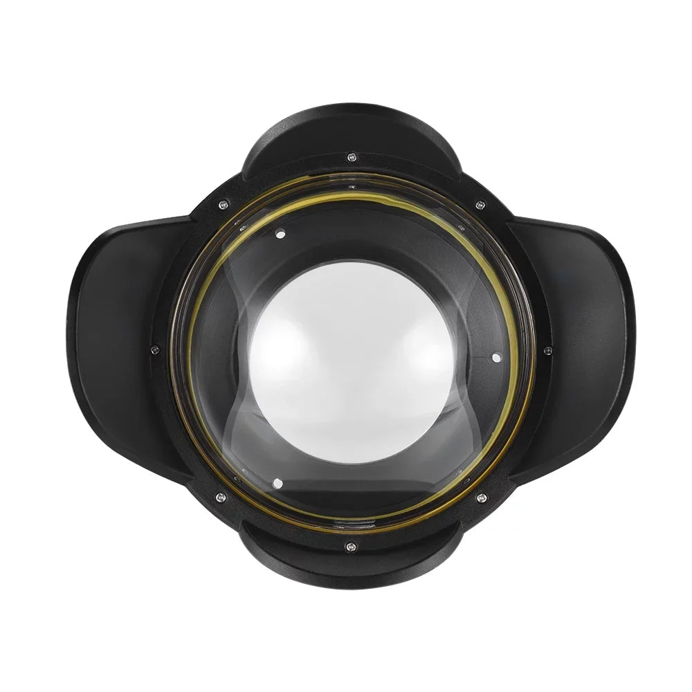 MEIKON Dome Port,Shade wrap 60m/ Lens Port Case shield 60m/ 197ft Wide Lens Port Round Adapter Camera Case Shade wrap Port Case Shade 197ft Waterproof 67mm Fisheye Wide Lens 60m/ 197ft Waterproof
