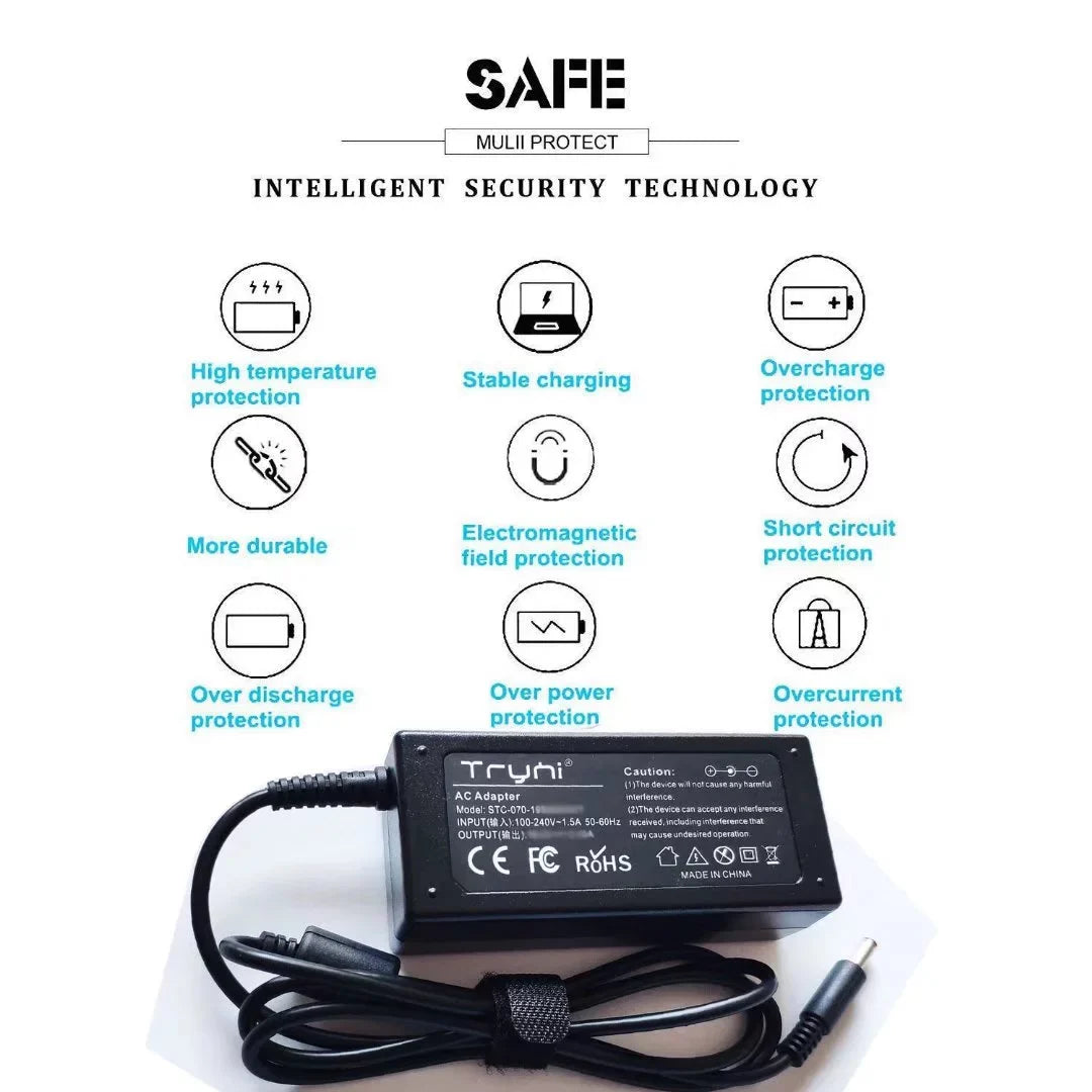 New Laptop Notebook AC Adapter Charger Power Cord Supply for  ProBook 4436s 4440s 4441s 4445s 6710b 6710s 4740s 4730s 6565b 6570b 8510w 609947-001 5310m 5320m 6440b 6531s 6535b