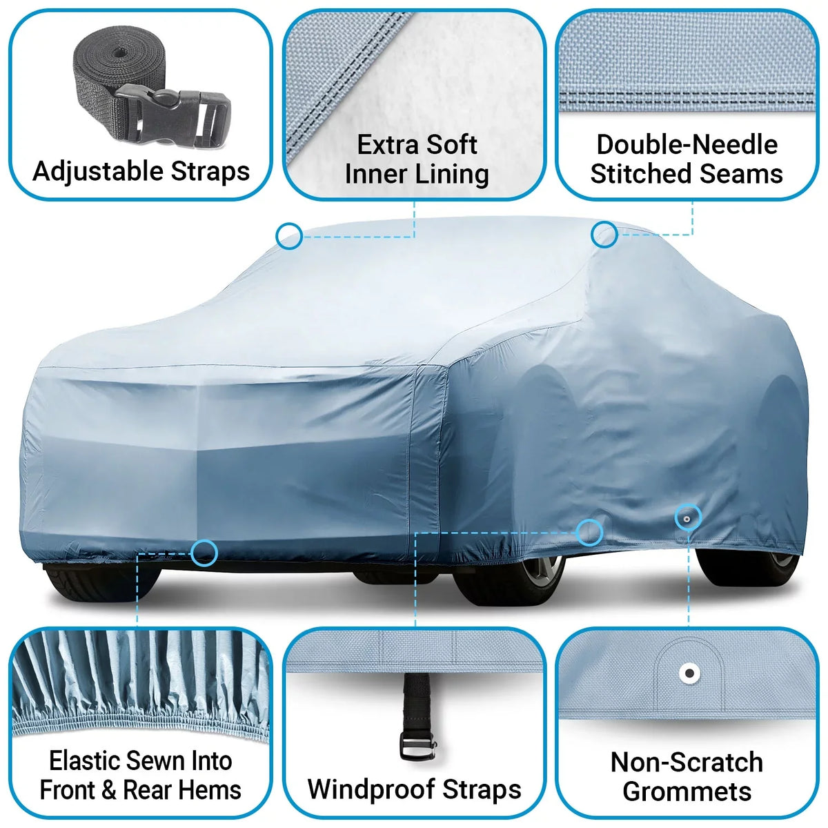 Custom Car protector Fits: [Oldsmobile Delta 88 4-Door] 1986-1991 Waterproof All-climate
