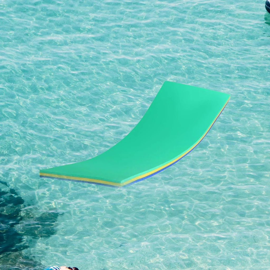 GARENDE aqua Mat 3 Layer Raft for Pool Relaxing Tear impervious Floats Yellow