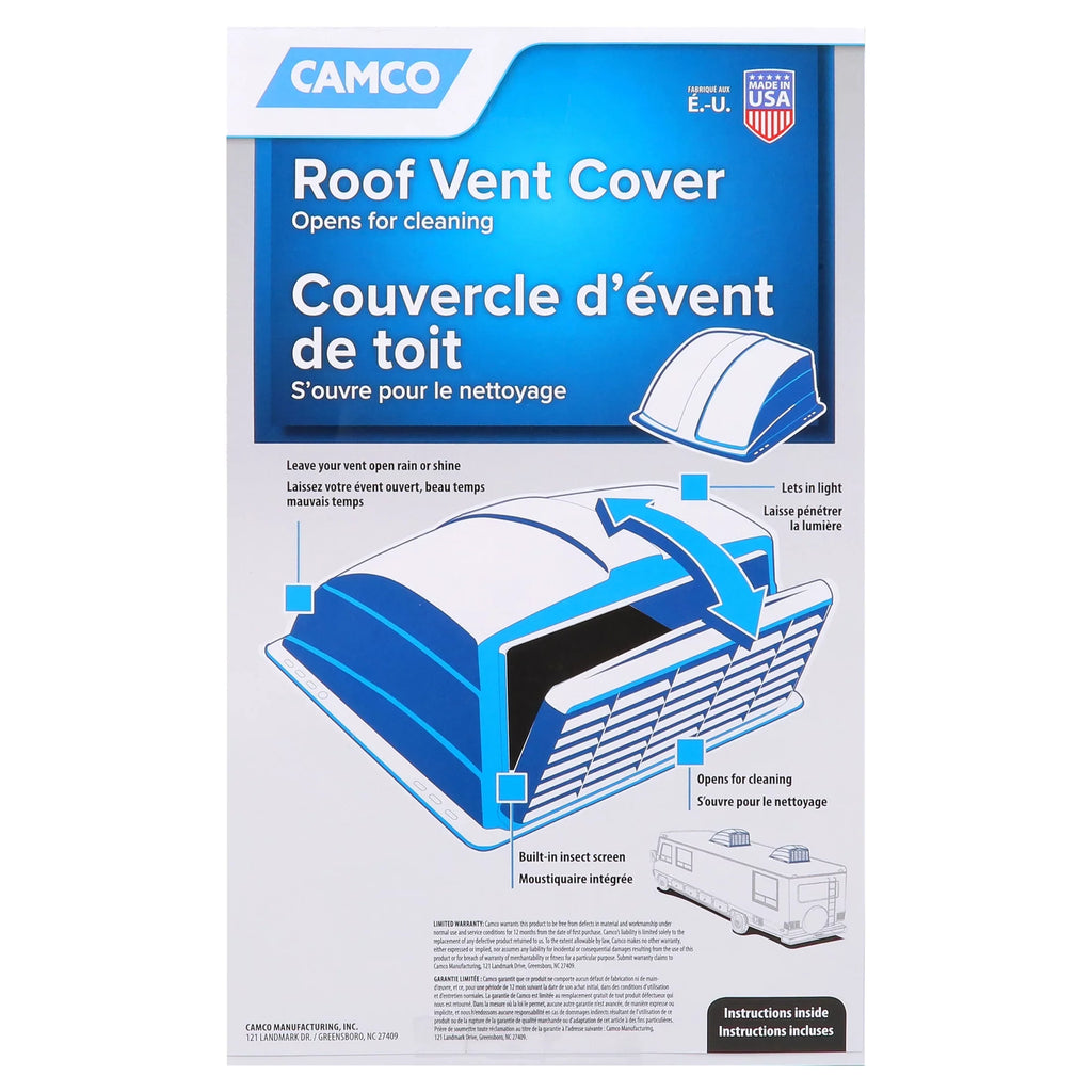 Camco 40443 RV Roof Vent shield (Black)
