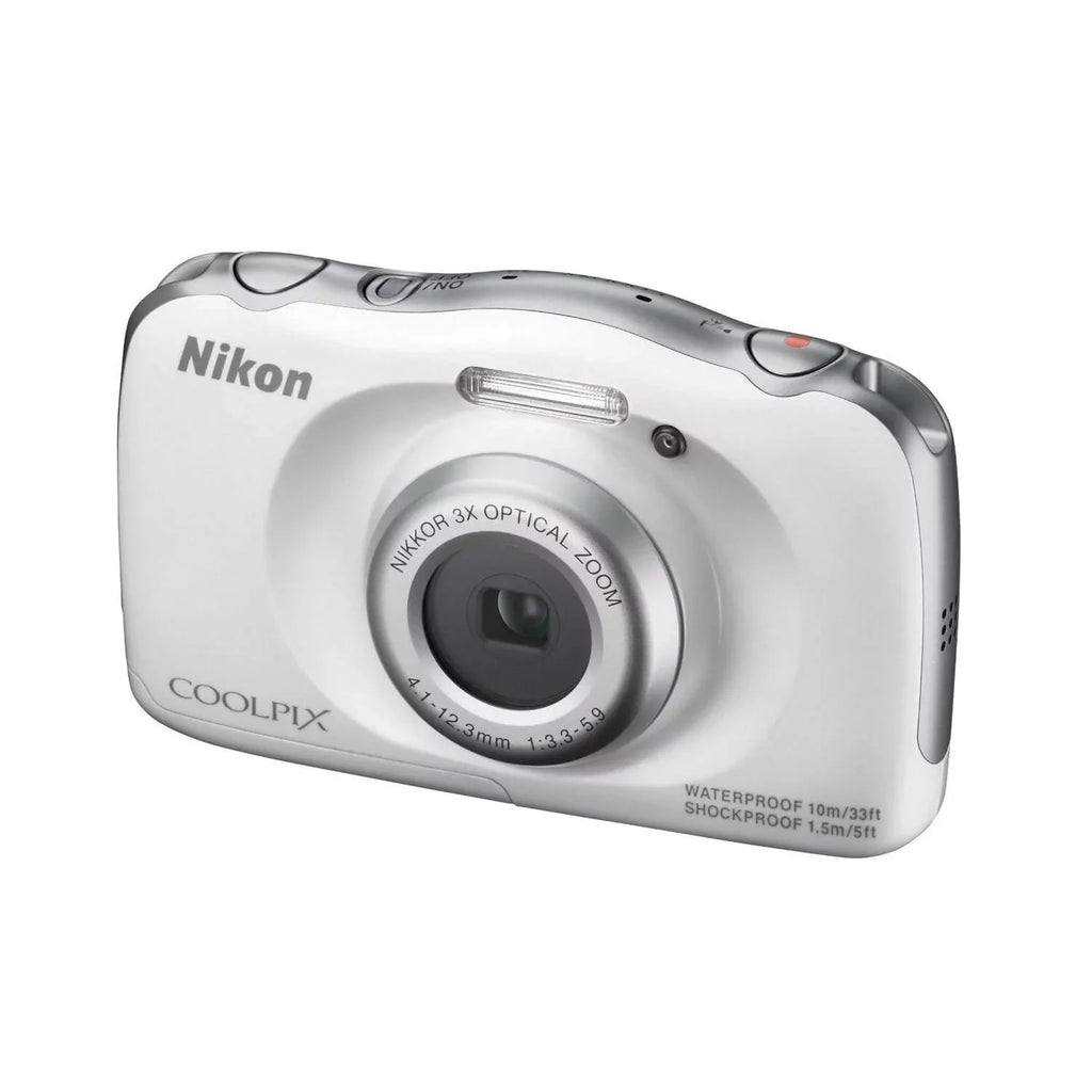 COOLPIX S33 13.2MP Waterproof Shockproof Freezeproof White Digital Camera