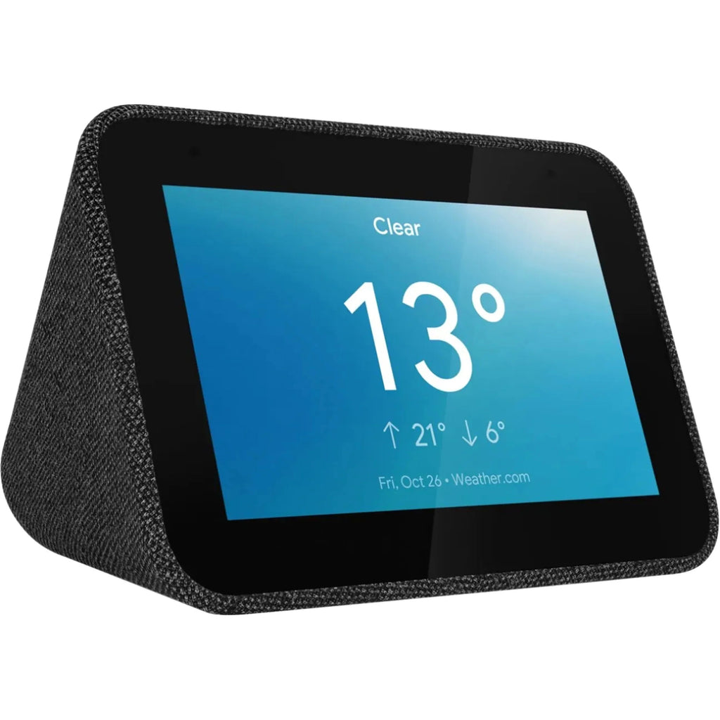 4" Smart Clock with the Google Assistant, Charcoal (Scratch And Dent Used)