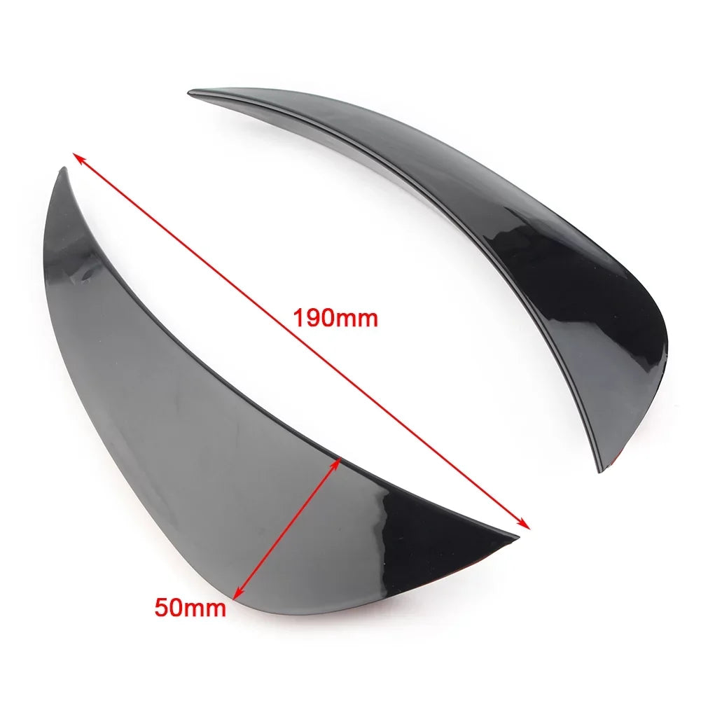 ZS Auto Front Bumper Air Vent shield Trim Glossy Black ABS For Mercedes Benz W205 AMG C-Class C180 C200 C300 C400 2015 2016 2017 2018