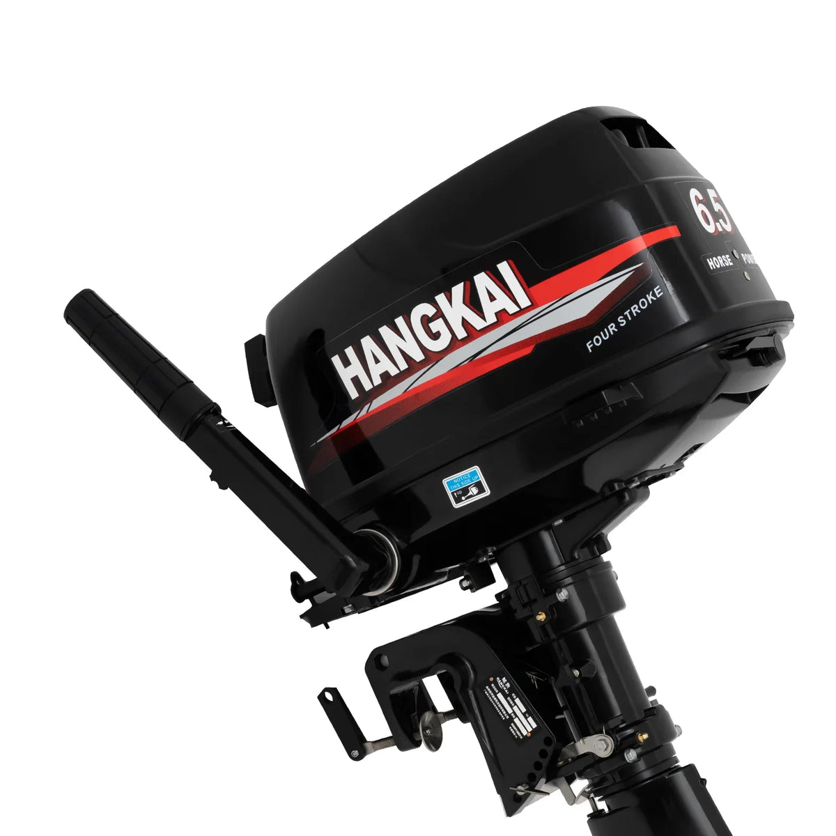 Anqidi 6.5HP 4 Stroke Outboard Motor 123CC Heavy Duty ship Engine with Single Cylinder aqua Cooling System & CDI Ignition Tiller Control Max 6000r/min