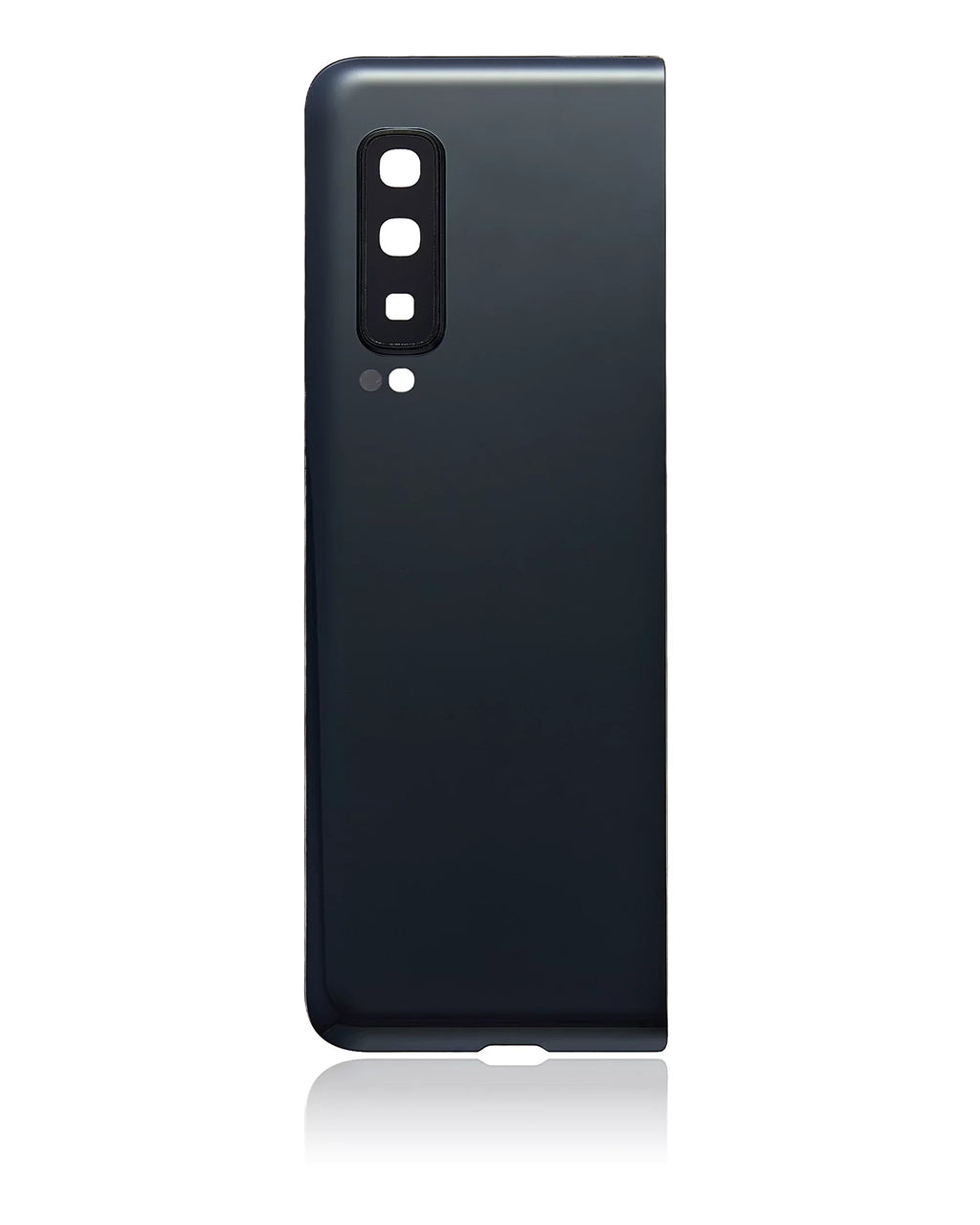 Replacement Back wrap Glass With Camera Lens matching For  Galaxy Fold 4G (F900) (Aftermarket Plus) (Cosmos Black)