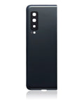 Replacement Back wrap Glass With Camera Lens matching For  Galaxy Fold 4G (F900) (Aftermarket Plus) (Cosmos Black)