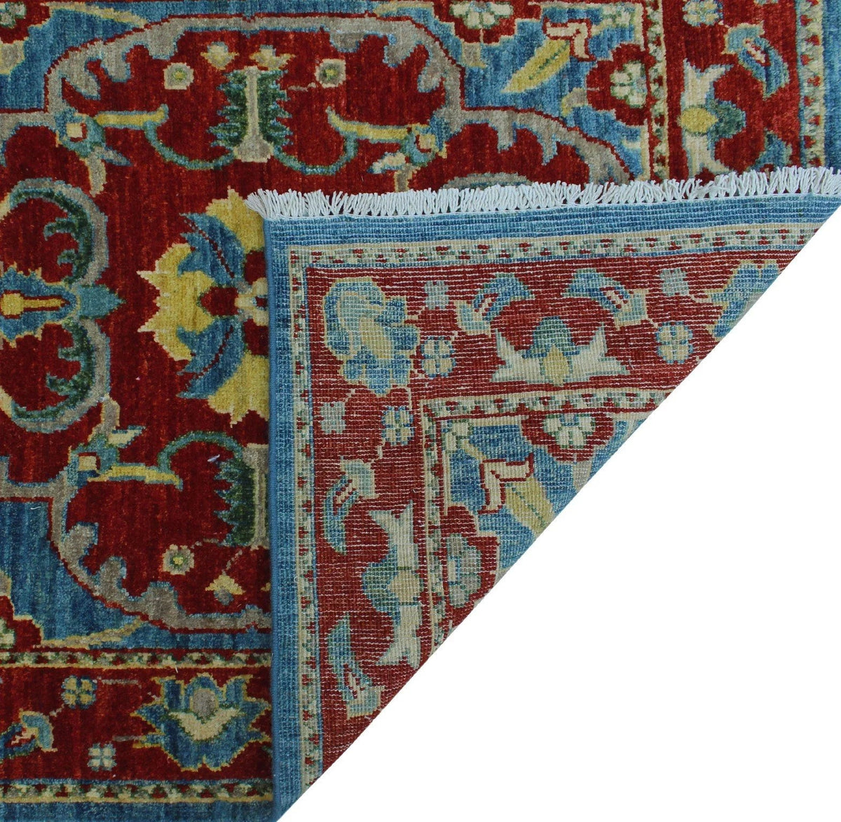 Blue/Red Runner, 2'10" x 9'10". Aria Melba Lt