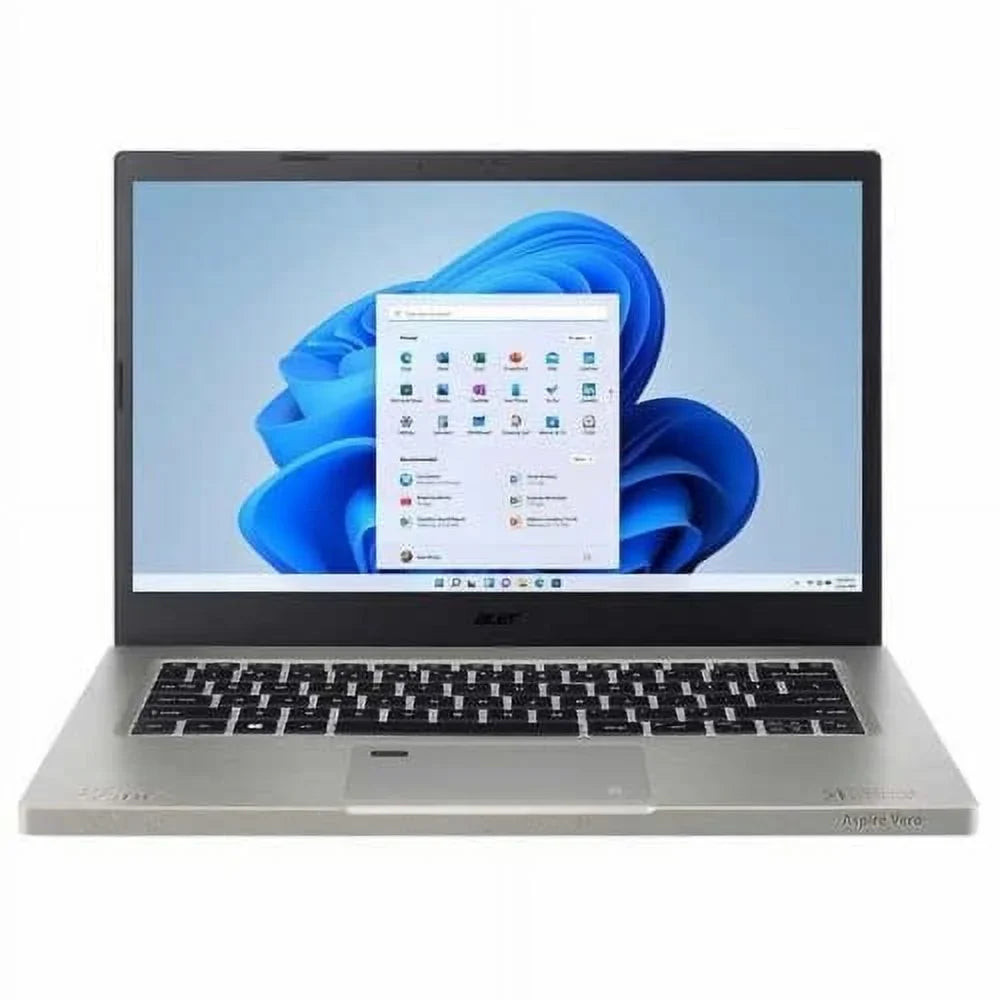 Aspire Vero 14" FHD LED-Backlit Laptop,  Core i7-1255U EVO 1.70GHz, 16GB RAM 1TB SSD, Windows 11 Home, Backlit Keyboard, Bluetooth, Finger Print Reader, 1080p Webcam, Gray + Accessories