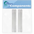 2-Pack BBQ Grill Heat Shield Plate Tent Replacement Parts for Jenn Air 720-0709B - appropriate Barbeque Stainless Steel Flame Tamer, Flavorizer Bar, Vaporizer Bar, Burner wrap 16 1/8"