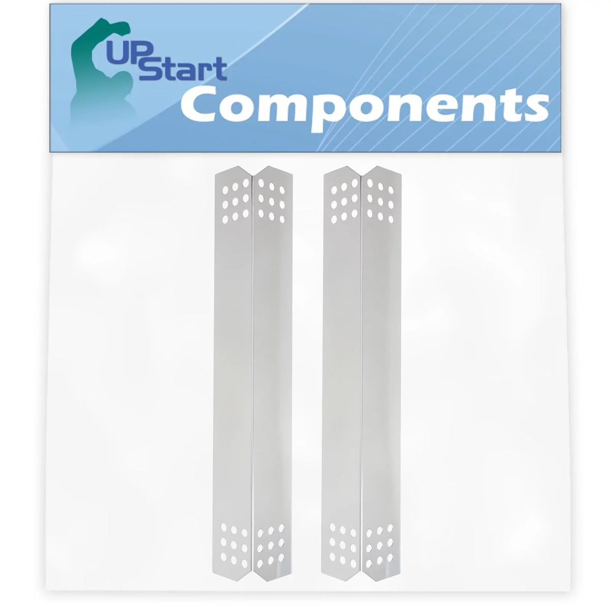 2-Pack BBQ Grill Heat Shield Plate Tent Replacement Parts for Jenn Air 720-0709B - appropriate Barbeque Stainless Steel Flame Tamer, Flavorizer Bar, Vaporizer Bar, Burner wrap 16 1/8"