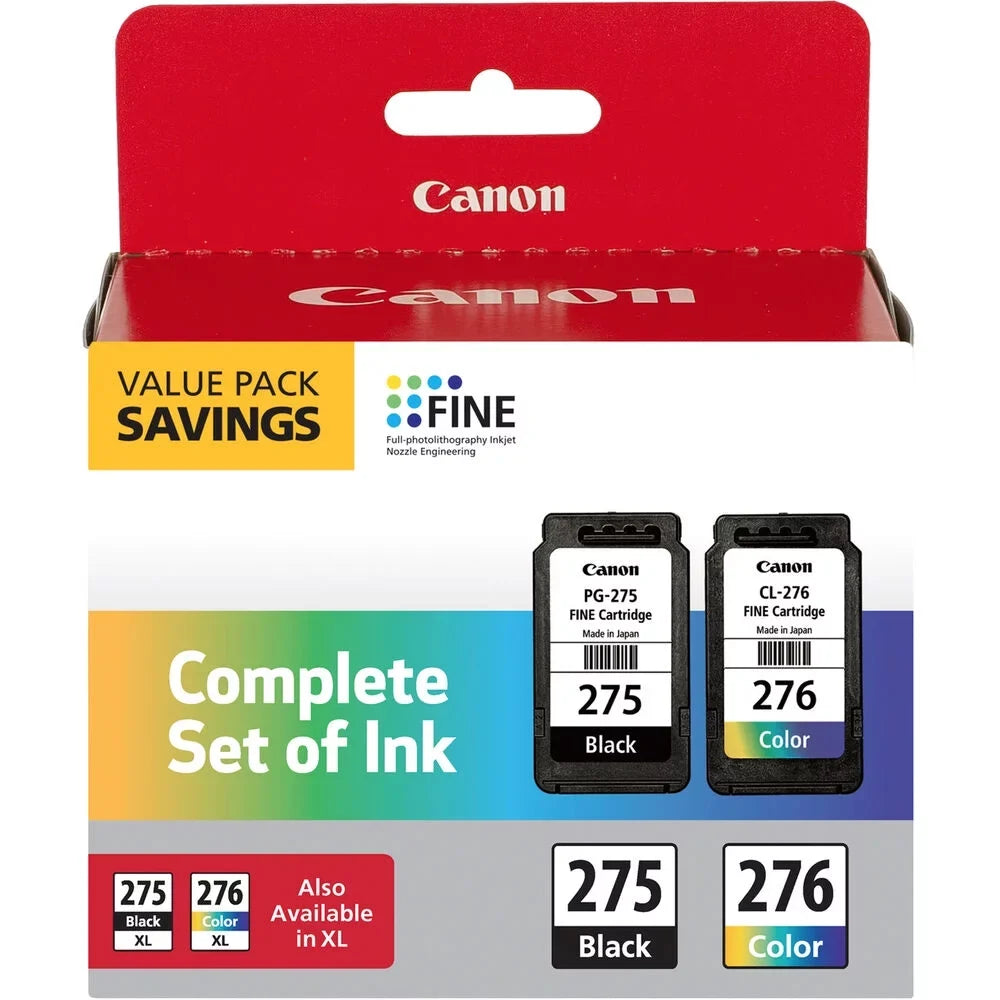 4988C005 (PGI-275; CLI-276) Multipack Ink, Black/Cyan/Magenta/Yellow