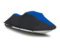 BLACK / BLUE HEAVY-DUTY, 600 DENIER PWC Jet Ski protector suitable for 1994 1995 1996 1997 1998 Kawasaki STX 750 Trailerable