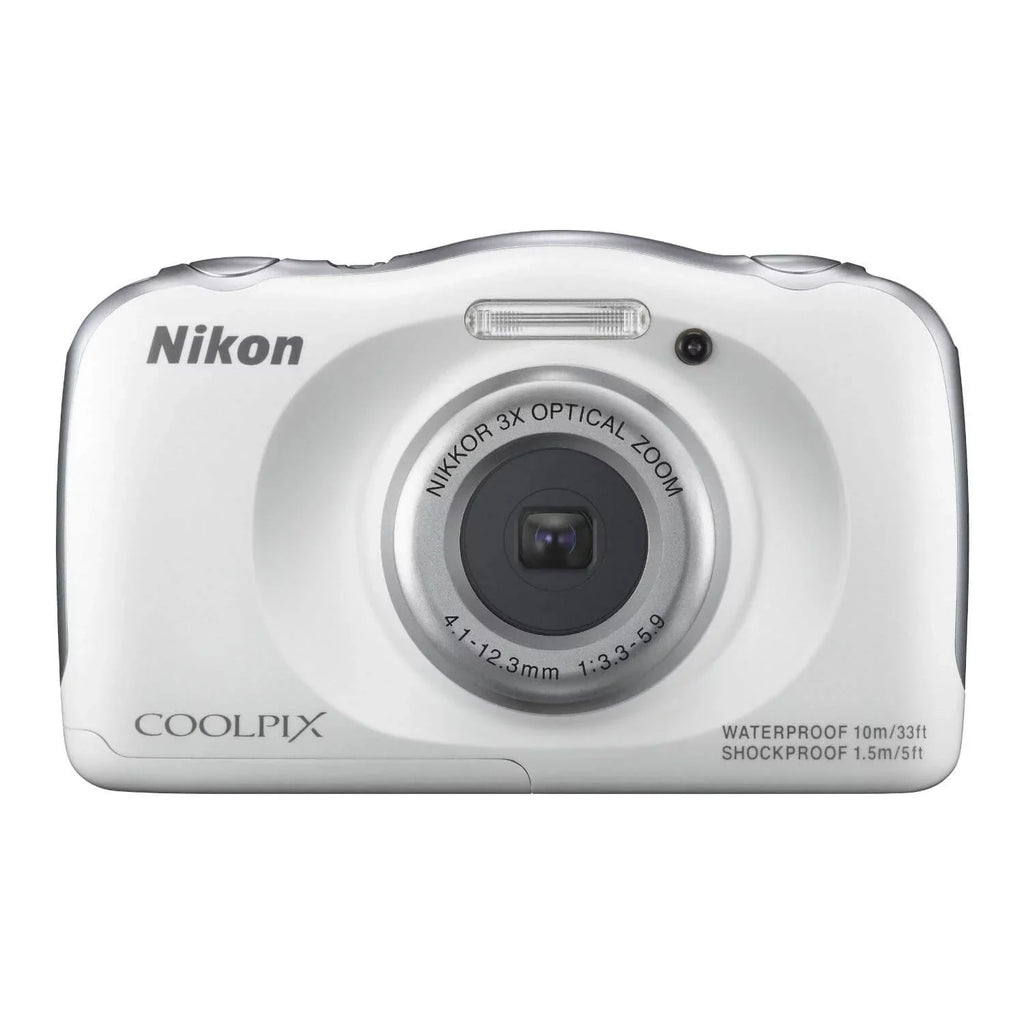 COOLPIX S33 13.2MP Waterproof Shockproof Freezeproof White Digital Camera