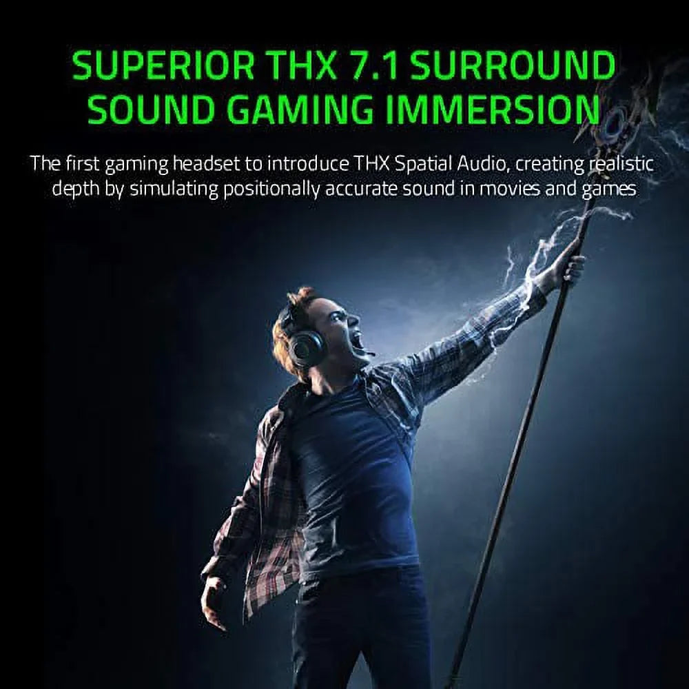 Kraken Tournament Edition THX 7.1 Surround Sound Gaming Headset  Retractable Noise Cancelling Mic - USB DAC -  For PC  PS4  PS5  Nintendo Switch  Xbox One  Xbox Series X &amp; S  M