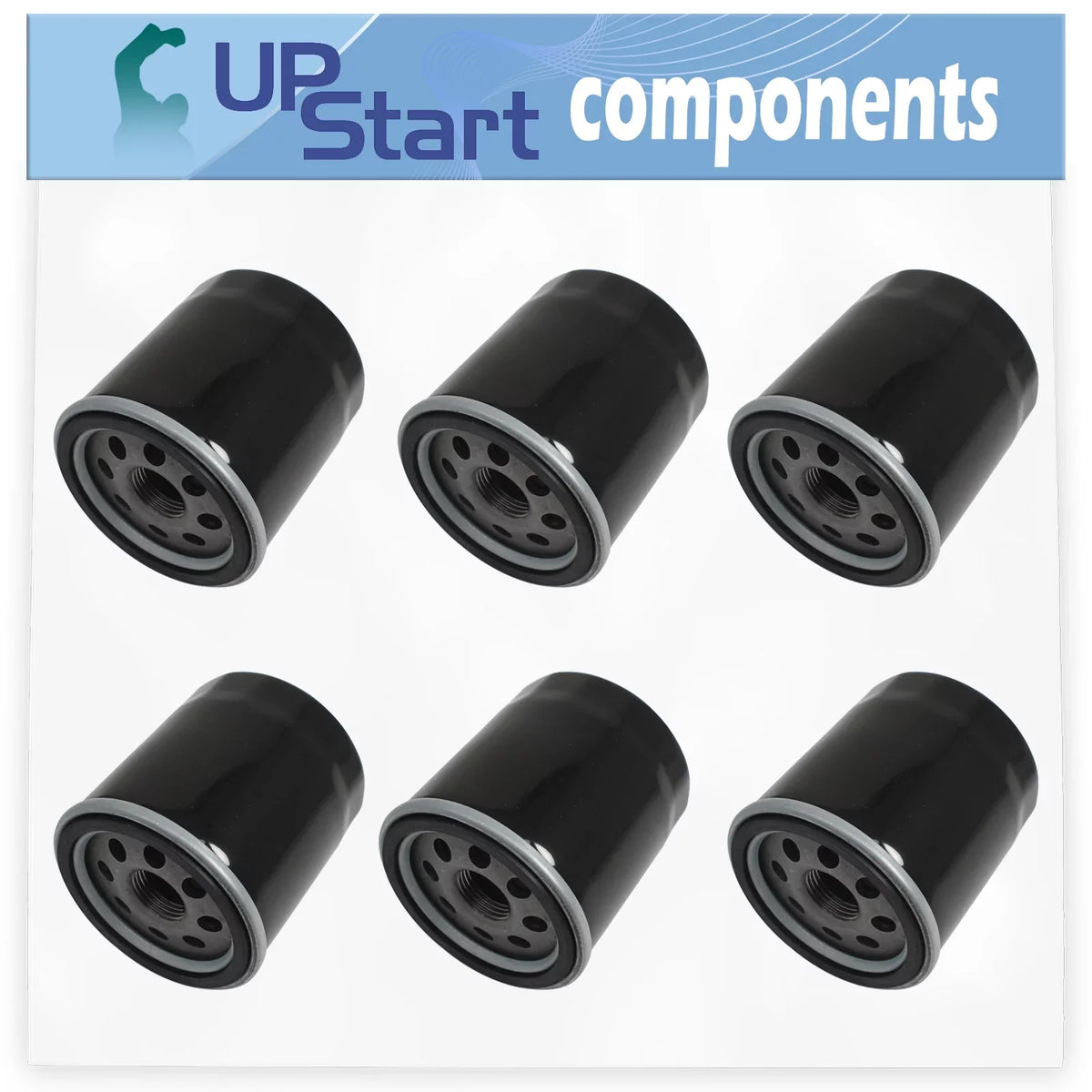 6-Pack AM107423 Oil Filter Replacement for Kawasaki FH381V CS02 4 Stroke Engine - suitable with 49065-2071 49065-7010 Oil Filter