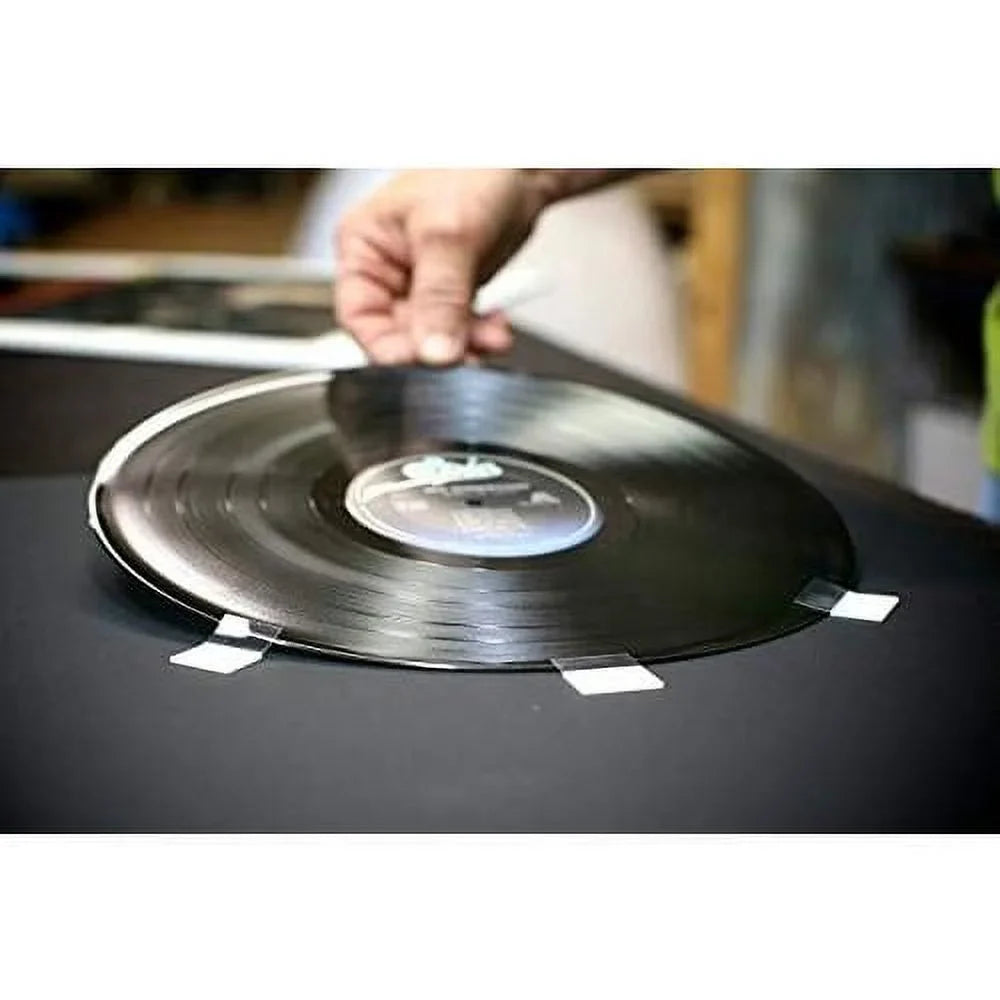 Picture Disc / 12" LP Vinyl Record Frame Display Black Matting (Brushed Silver Frame)