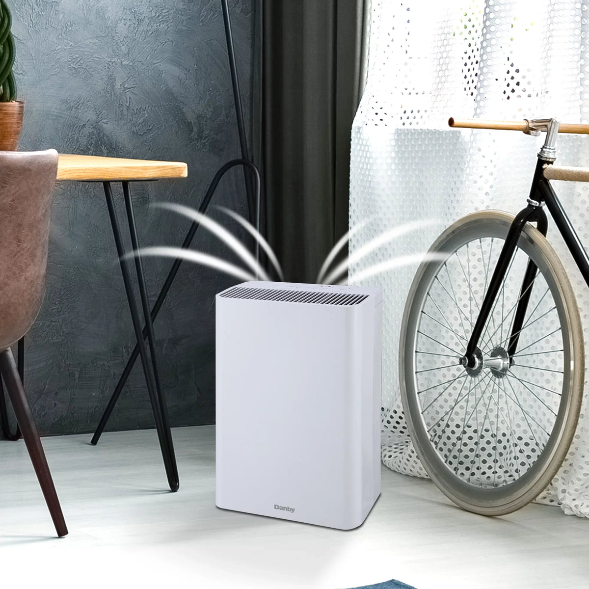 in White with True Hepa Filter to reduce smoke and pollutants. ft. Danby DAP152BAW-I Air Purifier up to 210 sq